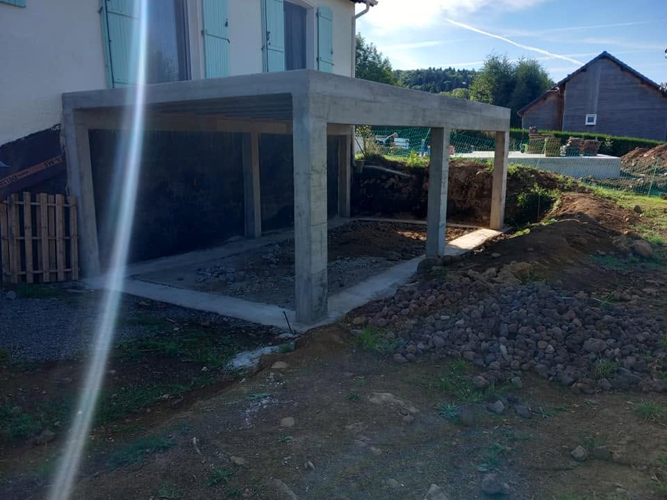 Terrasse dallée + allée pavée